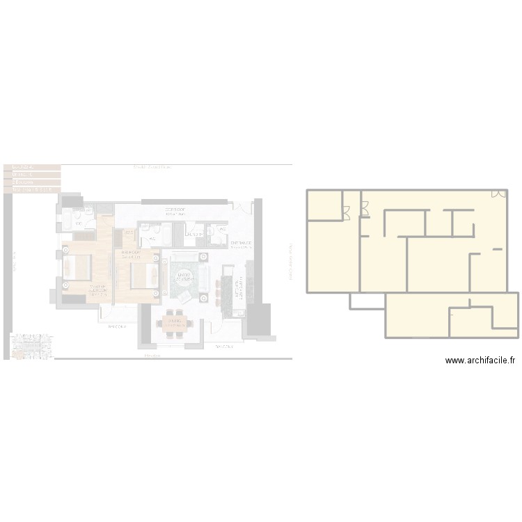 layout 2. Plan de 1 pièce et 456 m2