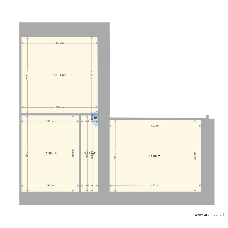 guagnu etage 1. Plan de 0 pièce et 0 m2