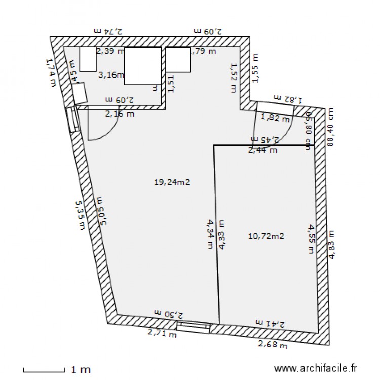 2eme St Lambert-mezzanine. Plan de 0 pièce et 0 m2
