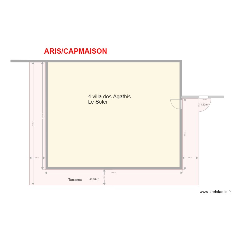 ARIS Agathis. Plan de 2 pièces et 178 m2