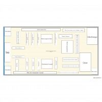 Plan de la surface de vente de la boutique Mango 