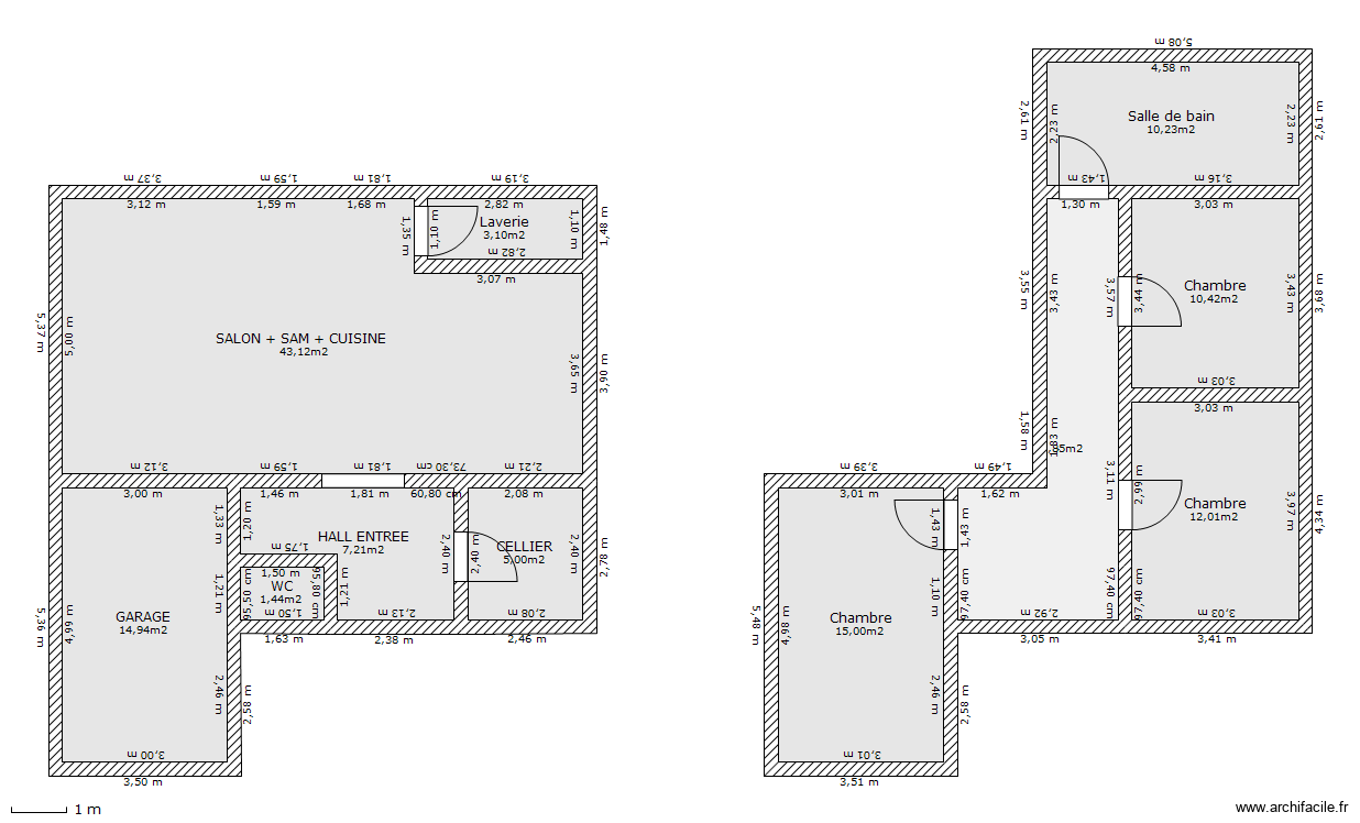 Future maison en bois(grand garage). Plan de 11 pièces et 136 m2