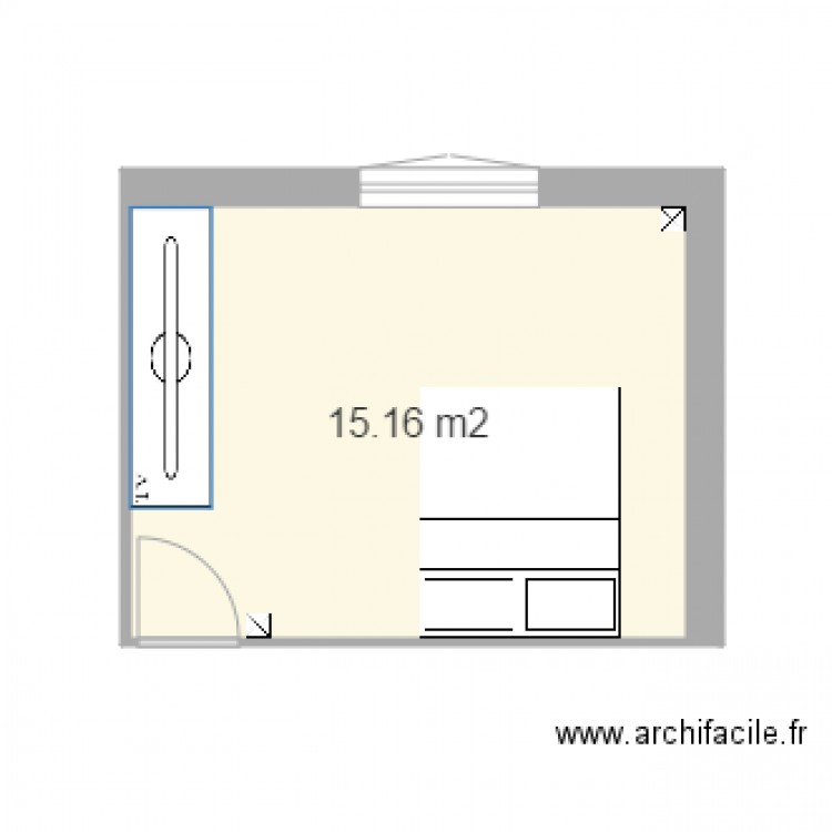 Chambre Mélie. Plan de 0 pièce et 0 m2