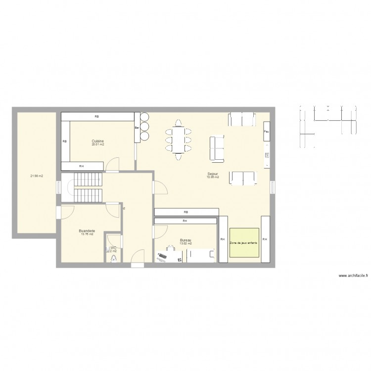 Maison RDC 17. Plan de 0 pièce et 0 m2