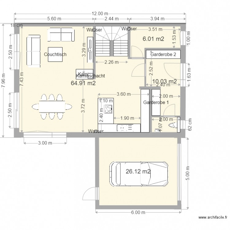 Haus LAIM EG 8x12 var3. Plan de 0 pièce et 0 m2
