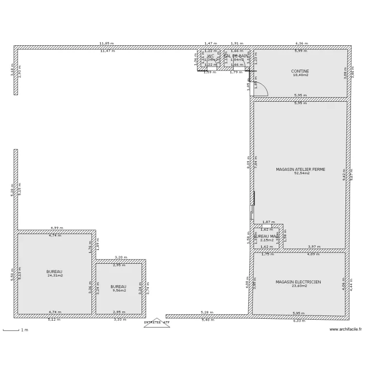 PLANT ATELIER FERME. Plan de PLANT ATELIER FERME. Plan de