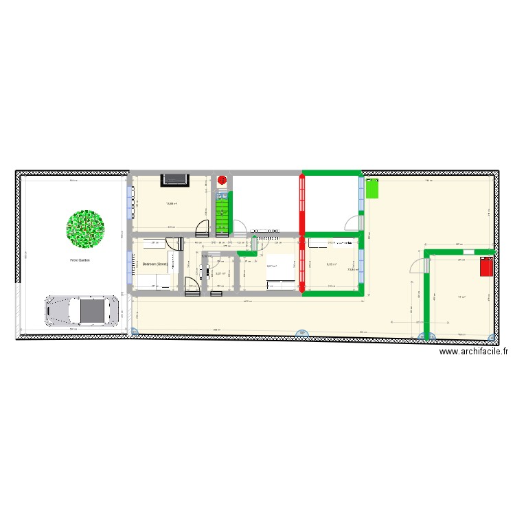 Maison cherrybrook extention. Plan de 16 pièces et 414 m2