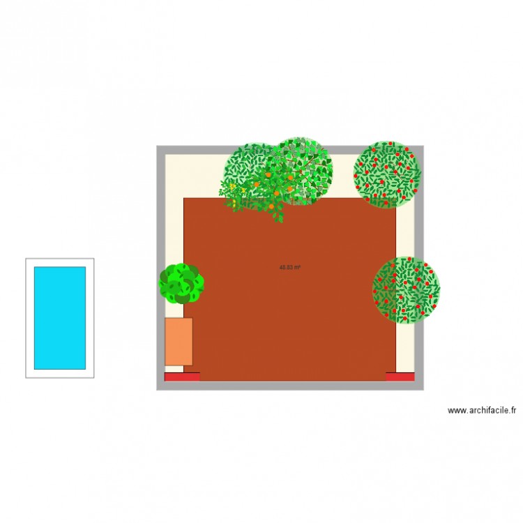 Jardin Kater initial. Plan de 0 pièce et 0 m2