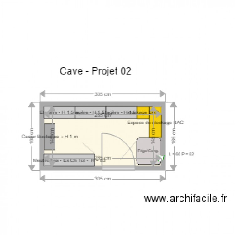 Cave Projet 02. Plan de 0 pièce et 0 m2