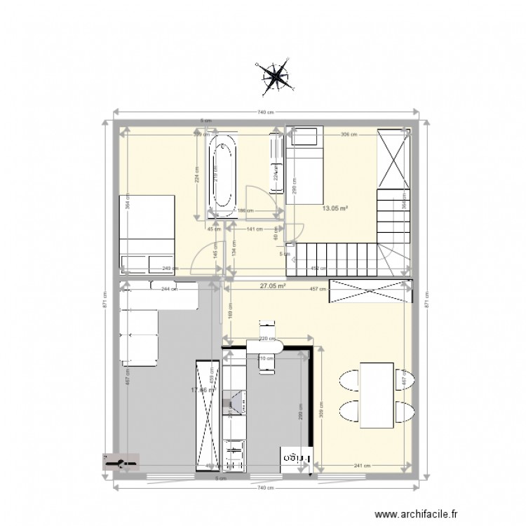 Projet Appartement Plan de Masse. Plan de 0 pièce et 0 m2