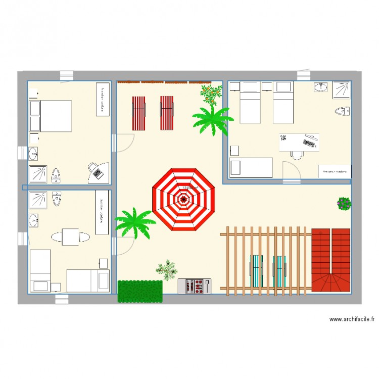 mimoun 2016 terrasse. Plan de 0 pièce et 0 m2