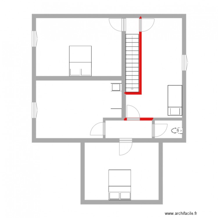 chambre vs. Plan de 0 pièce et 0 m2