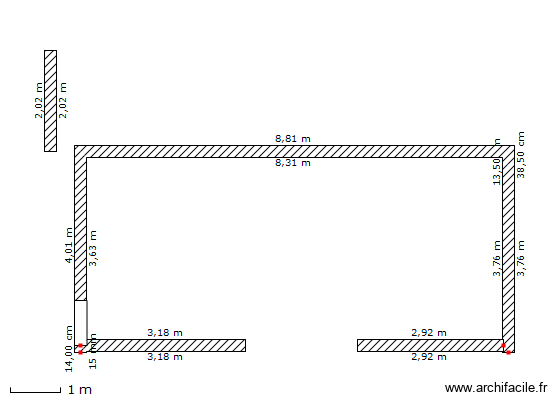 Abri jardin. Plan de 0 pièce et 0 m2