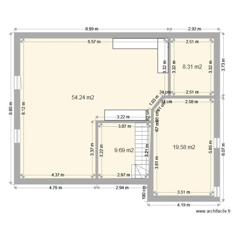 mc168b etage. Plan de 0 pièce et 0 m2