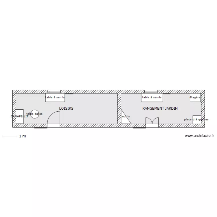 cabane. Plan de cabane. Plan de