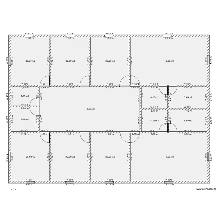 etage-1. Plan de etage-1. Plan de