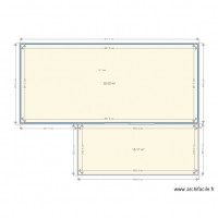 Plan Chalet 35m2 rectangle