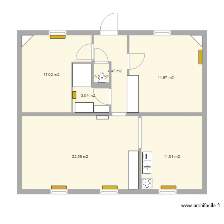 projet 13 maison gondoles. Plan de 0 pièce et 0 m2