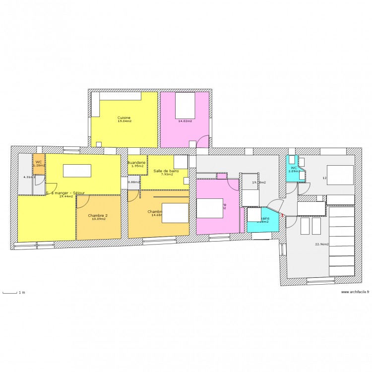 Chamberthaud 1er Etage Projet 6. Plan de 0 pièce et 0 m2