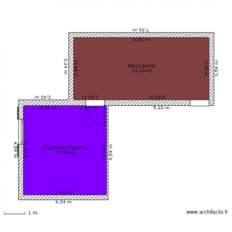 Etage maison Francillon 113.04 m2. Plan de 0 pièce et 0 m2