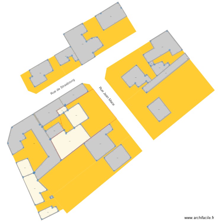 13JM Cadastre Quartier. Plan de 0 pièce et 0 m2
