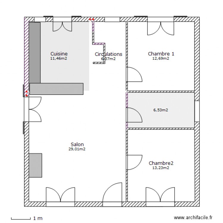 Maison Maubec R 1. Plan de 0 pièce et 0 m2