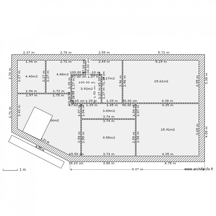 Maison-Arriere-Salon-Central--2q-etage. Plan de 0 pièce et 0 m2