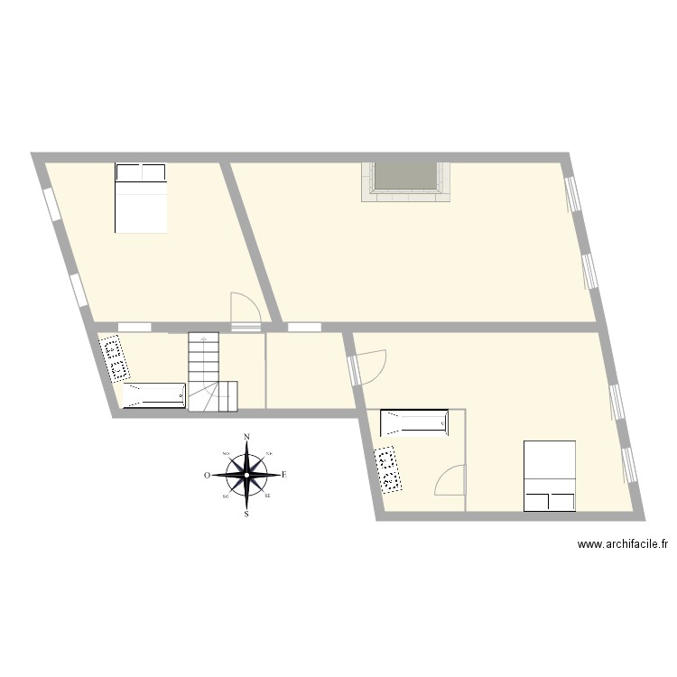 VIEILLE AUBERGE. Plan de 10 pièces et 213 m2