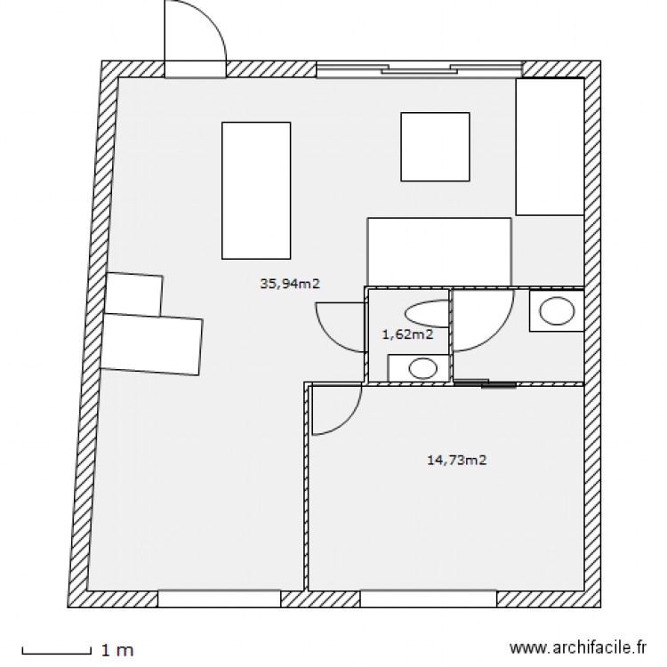 Maison FUKS MONTREUIL. Plan de 0 pièce et 0 m2