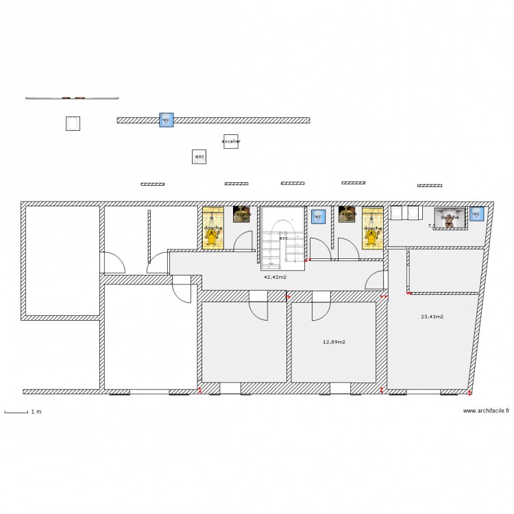 mas13-etage projet 5. Plan de 0 pièce et 0 m2