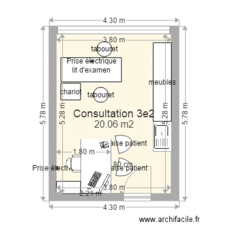 Consultation 3e2. Plan de 0 pièce et 0 m2