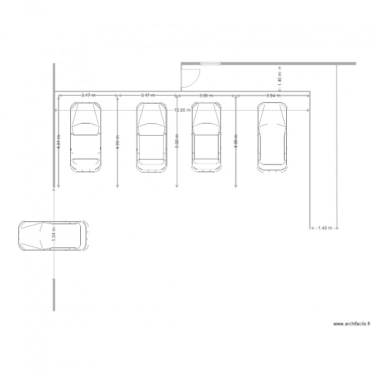 parking cheminements exterieurs bis. Plan de 0 pièce et 0 m2