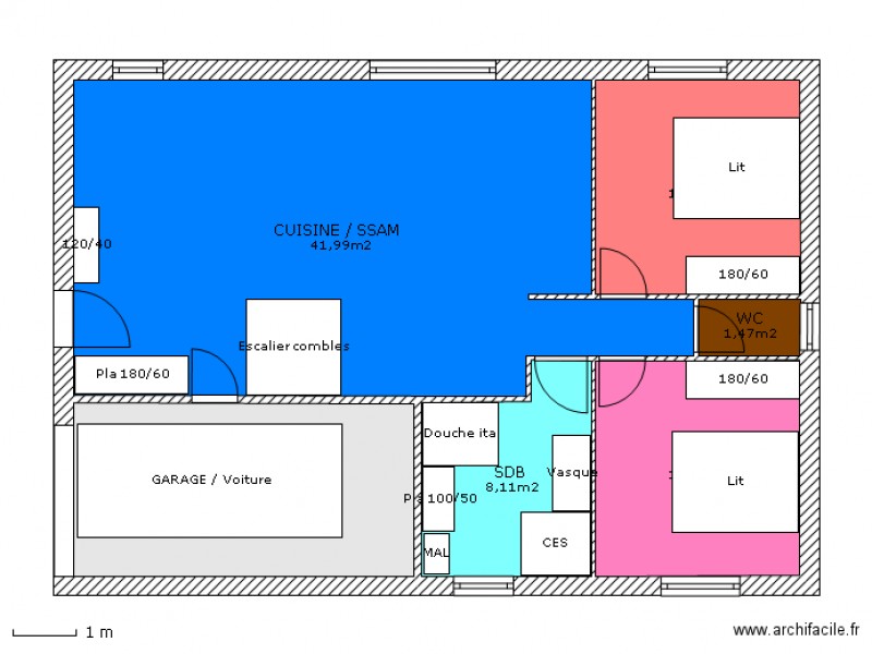 plan maison f3