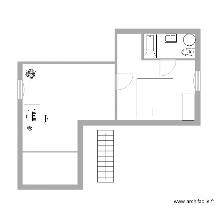 aménagements possibles maison auzeville etage. Plan de 0 pièce et 0 m2