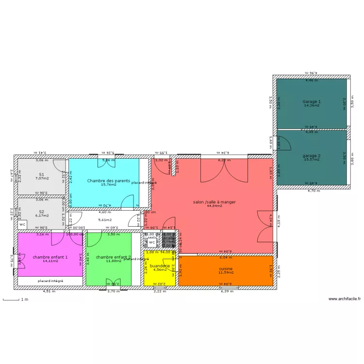 maison en bois. Plan de maison en bois. Plan de
