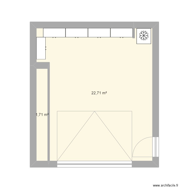 garage idee 1. Plan de 2 pièces et 24 m2