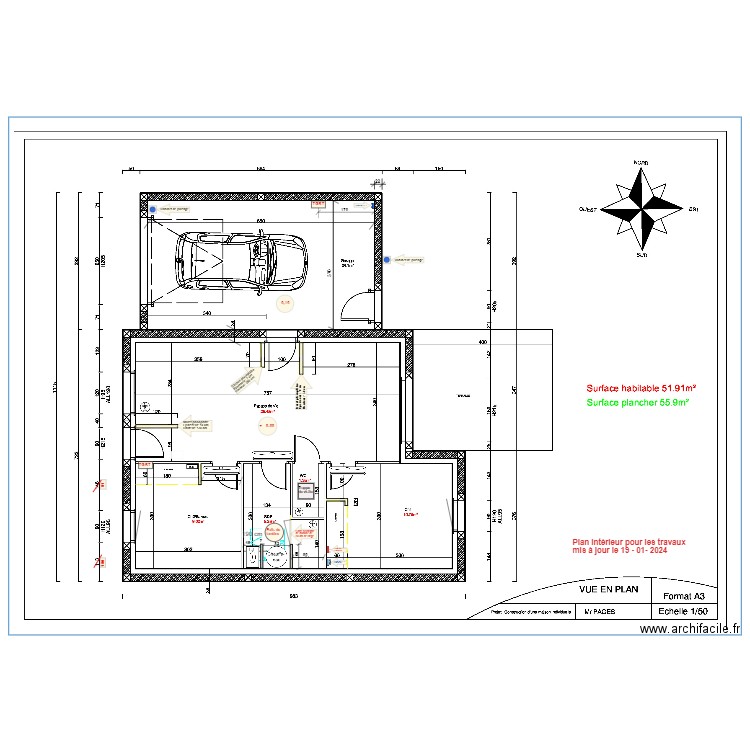 Plan intérieur du 24-06-2023. Plan de 0 pièce et 0 m2