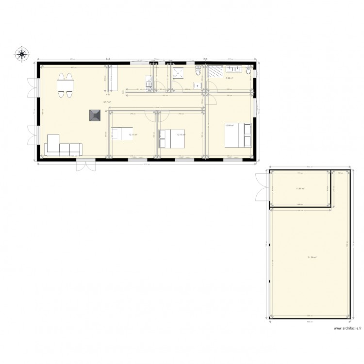maison bois 21. Plan de 0 pièce et 0 m2