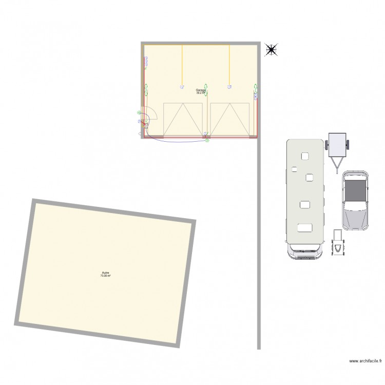 GarageNovillars001. Plan de 0 pièce et 0 m2
