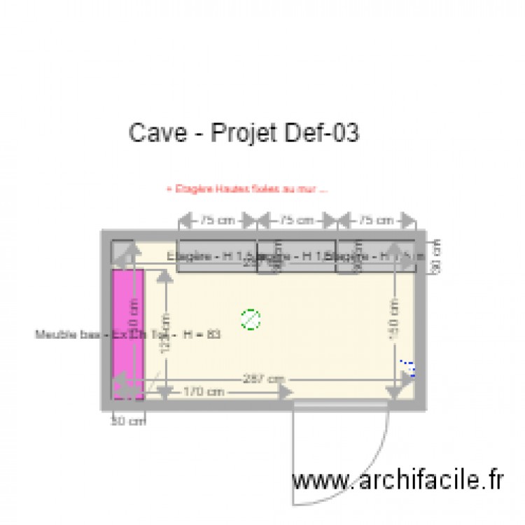 Cave Projet Def 03. Plan de 0 pièce et 0 m2