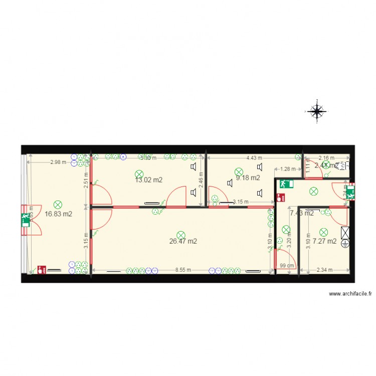 FENARD CABINET Version projete 1. Plan de 0 pièce et 0 m2
