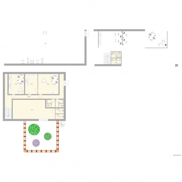 Extension Siège Etage 2. Plan de 0 pièce et 0 m2