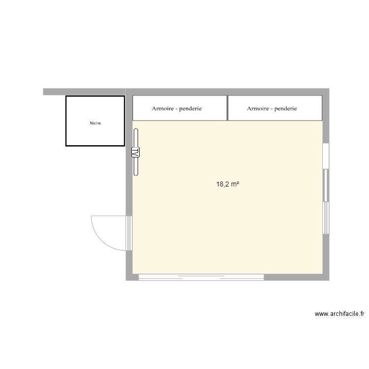 extension chambre. Plan de 0 pièce et 0 m2