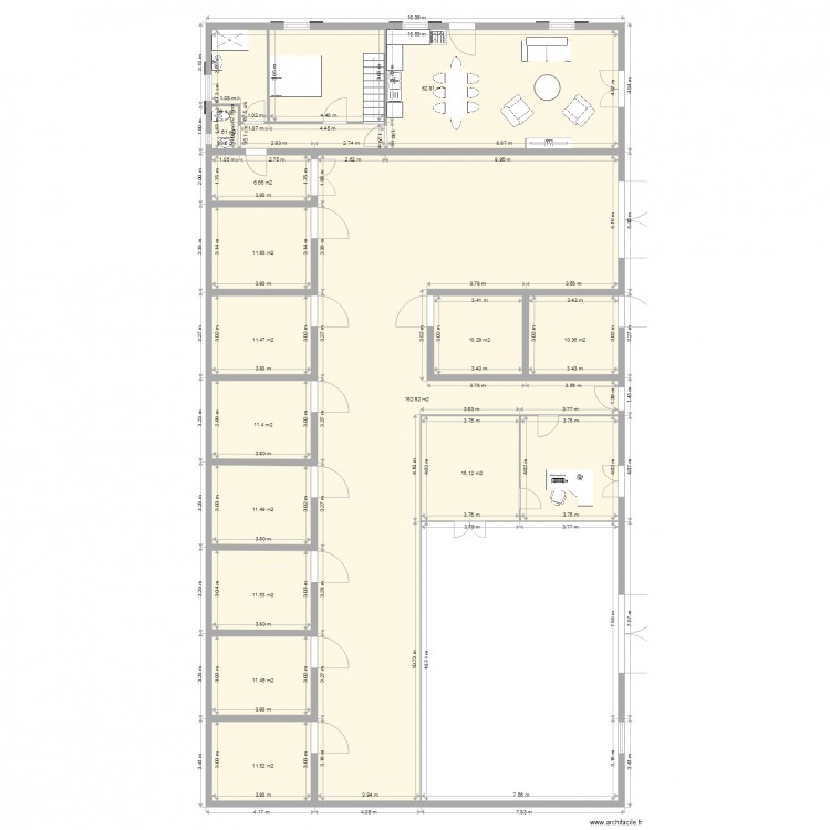 Appartement écurie projet A3. Plan de 0 pièce et 0 m2