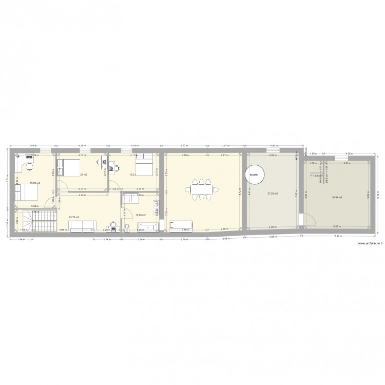 etages 2. Plan de 0 pièce et 0 m2