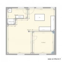 Plan appartement avec meubles avec location