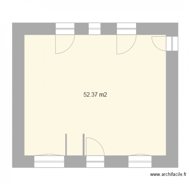 Les Moutiers 50m 2 3. Plan de 0 pièce et 0 m2