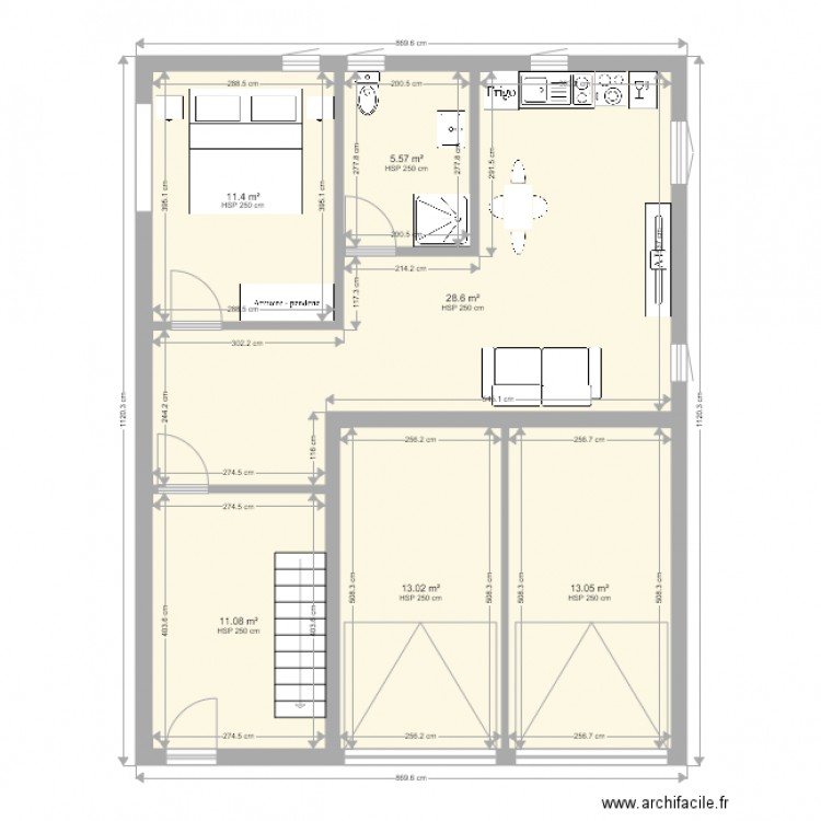 RDC Garage V2. Plan de 0 pièce et 0 m2