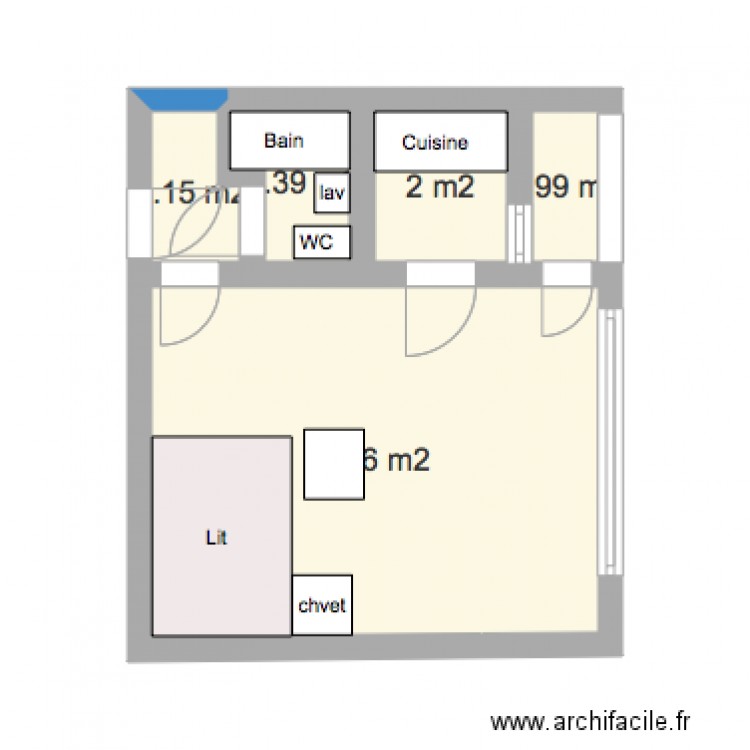 Plan Appartement Chemin de Rionza 3. Plan de 0 pièce et 0 m2
