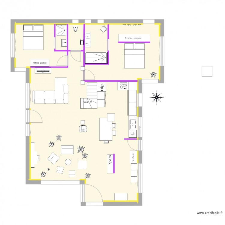 Sillans First etage 1. Plan de 0 pièce et 0 m2
